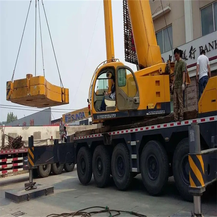 大厂县当地吊车出租|机器吊装|75吨|工厂搬迁服务